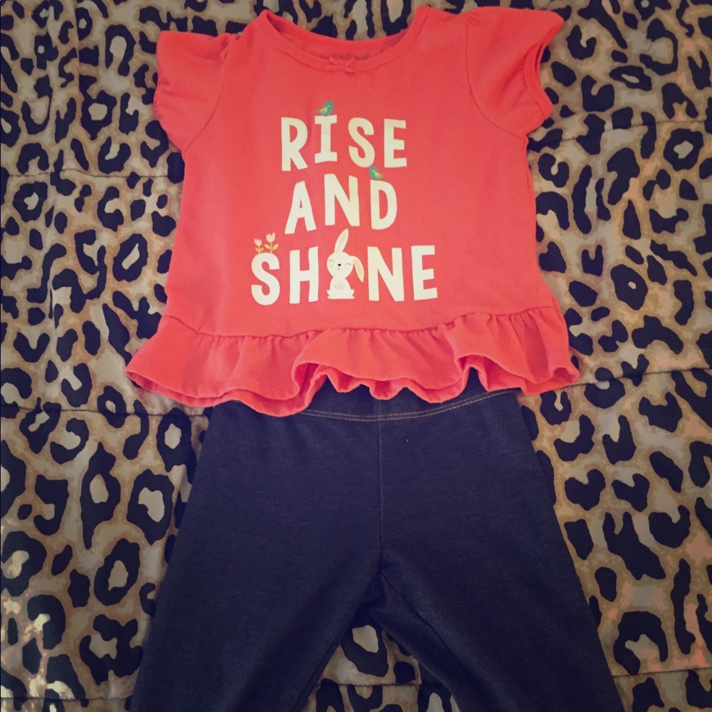 Carters Rise and Shine (T-Shirt , Leggings)